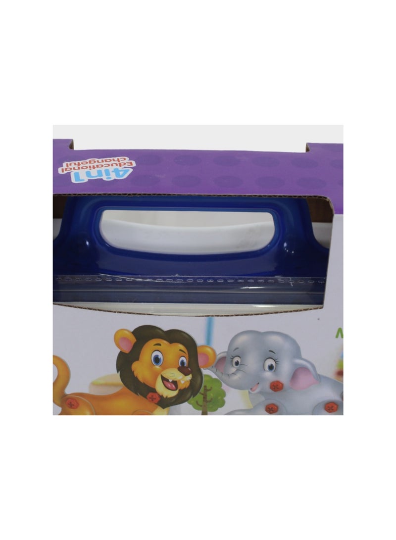 Creative Portable Box Animals Building Block Set – 198 Pcs - Image 3